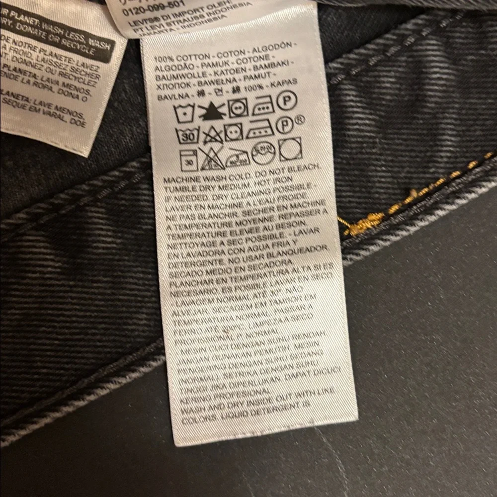 Levi's Black Straight Men Jeans
